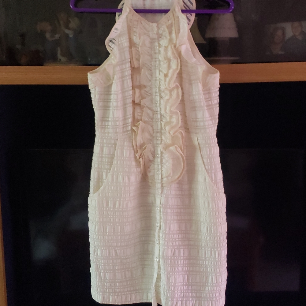 Nanette Lapore sleeveless ruffled dress sz 2